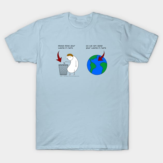 Out of Sign - Into Ocean T-Shirt by NotMyEarth